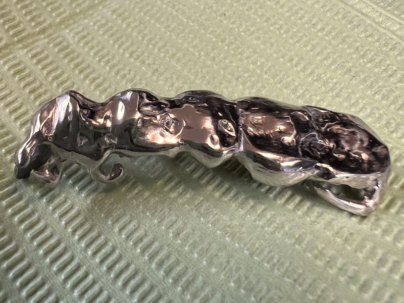歯の噛む面の形をした金属の装置(メタルオーバーレイ)